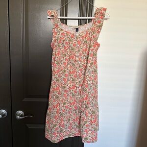 Universal Thread Floral Sleeveless Button-Front Sundress with pockets – Size S